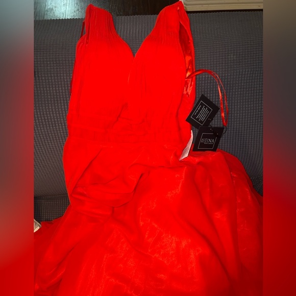 Leena for Mac Duggal Womens Chiffon Long Evening Dress - Picture 3 of 5